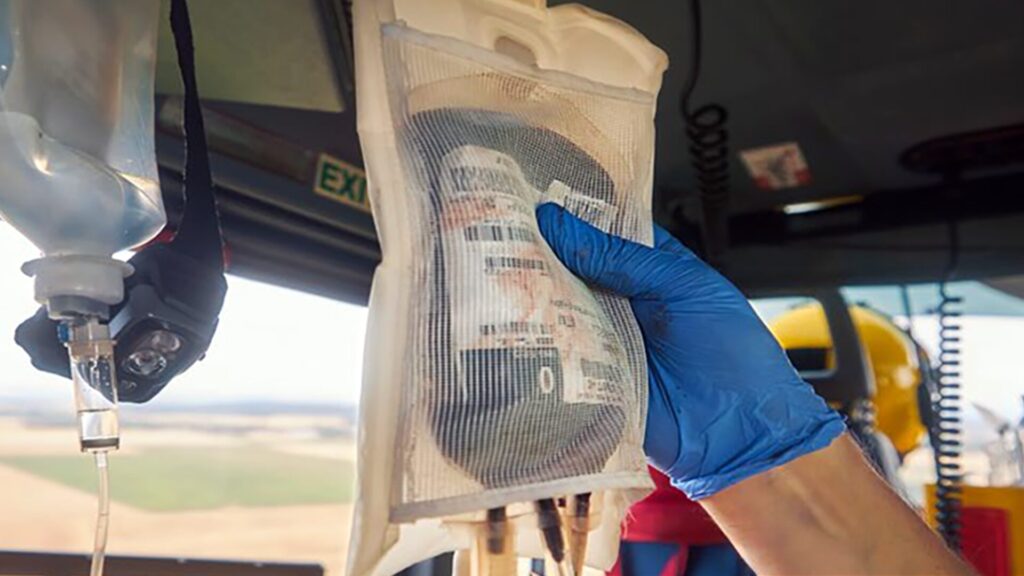 photo of blood bag